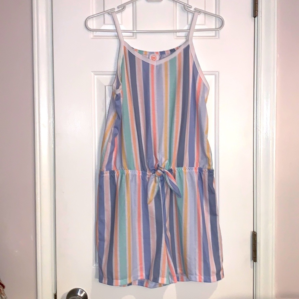 Wonder Nation striped romper L (10-12)
